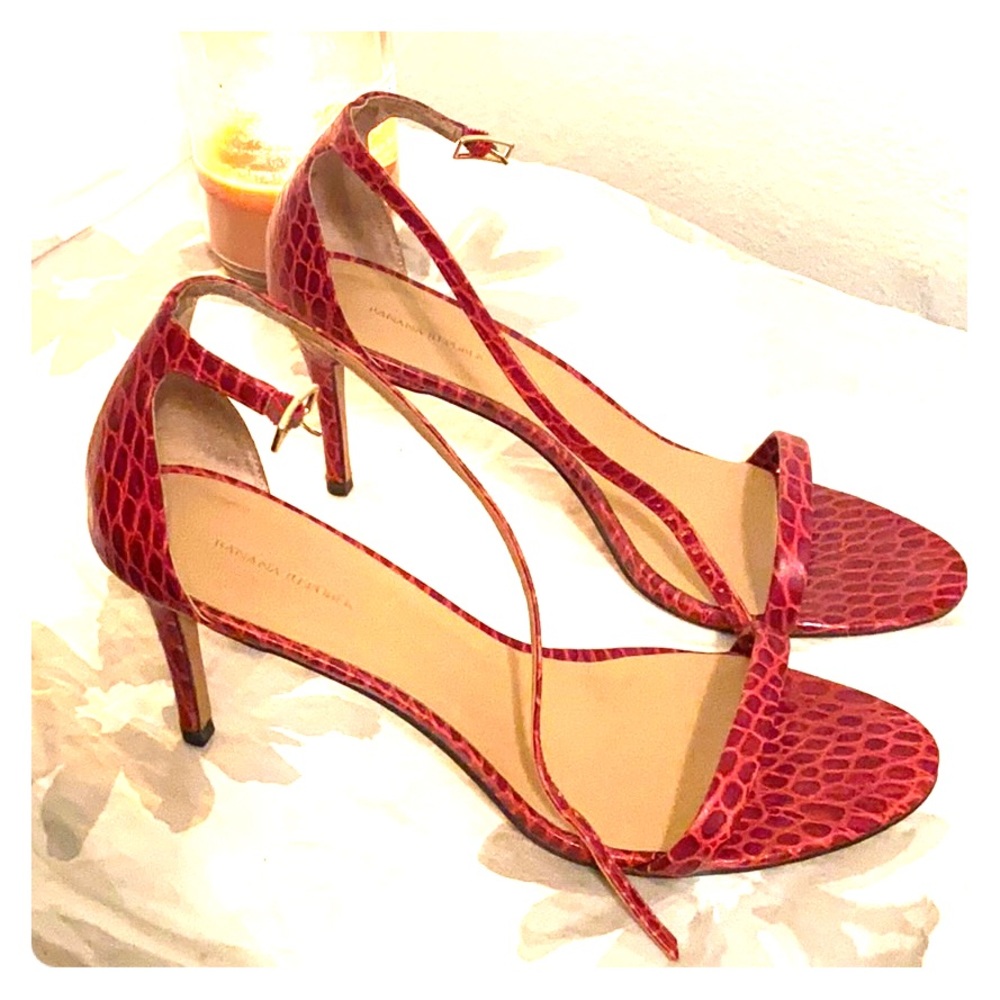 Banana Republic Bare high heel sandals red 11